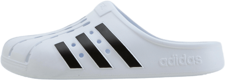 Sabots Adilette Blanc nuage / Noir noyau / Blanc nuage