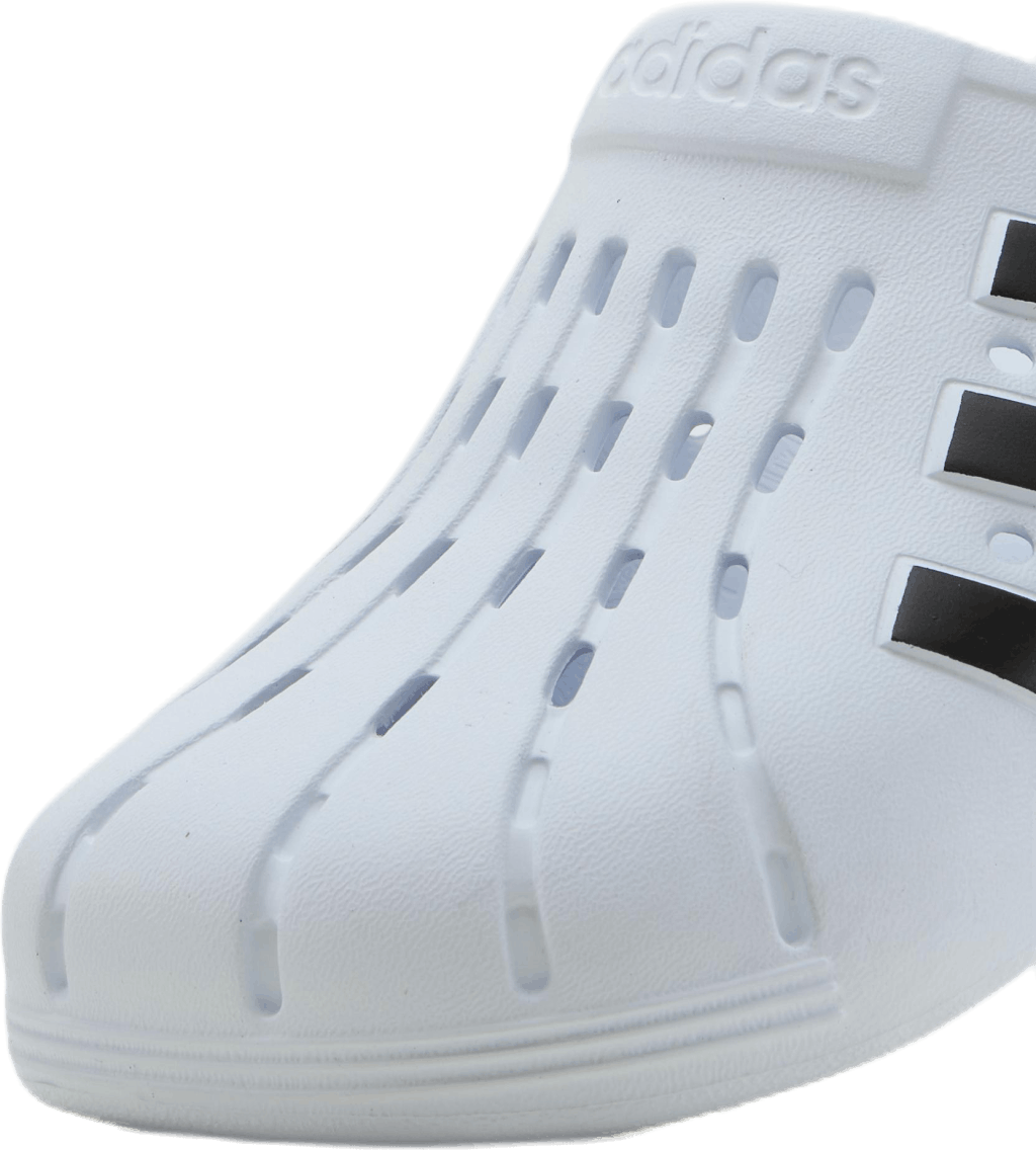 Sabots Adilette Blanc nuage / Noir noyau / Blanc nuage