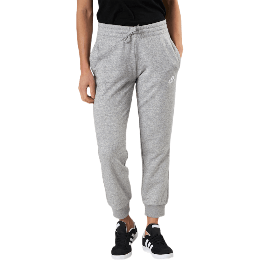 Essentials Regular Tapered Cuffed 7/8 Pant Medium Grey Heather / White