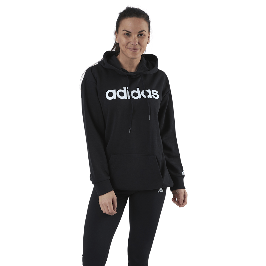 Essentials Oversized Hoodie Negro / Blanco