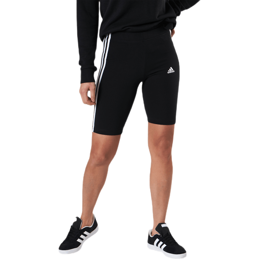 Short cycliste Essentials 3 bandes noir/blanc