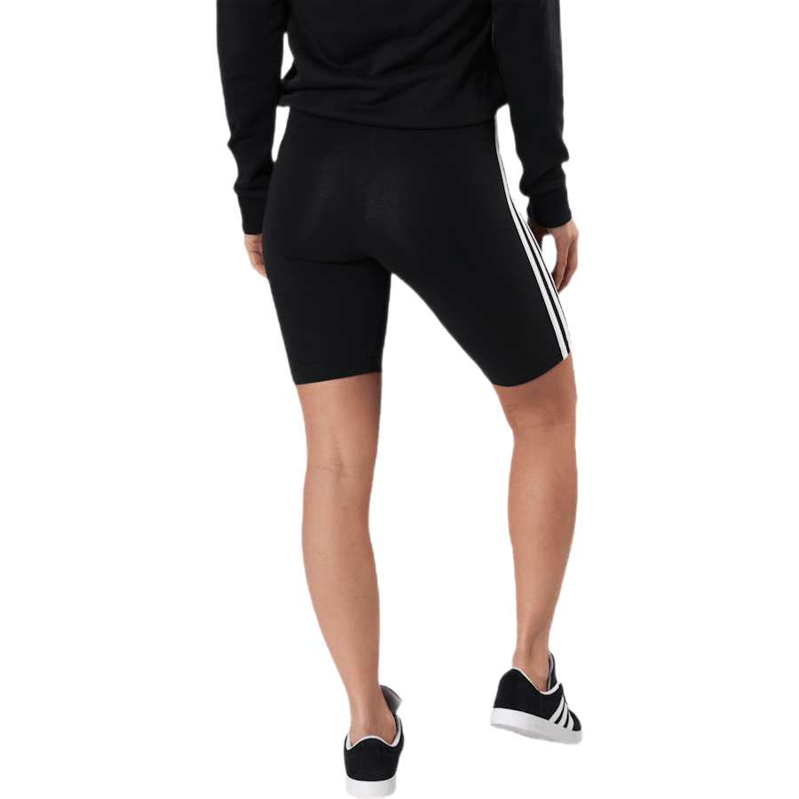 Short cycliste Essentials 3 bandes noir/blanc