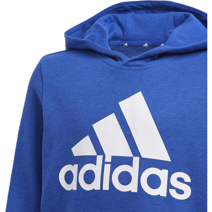 Sweat à capuche Adidas Essentials Big Logo pour garçon, bleu royal/blanc