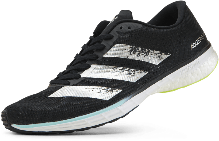 Chaussures Adizero Adios 5 Noir/Argent métallisé/Jaune solaire