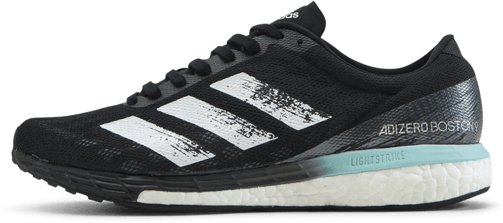 Chaussures Adizero Boston 9 : Noir/Blanc/Aqua clair