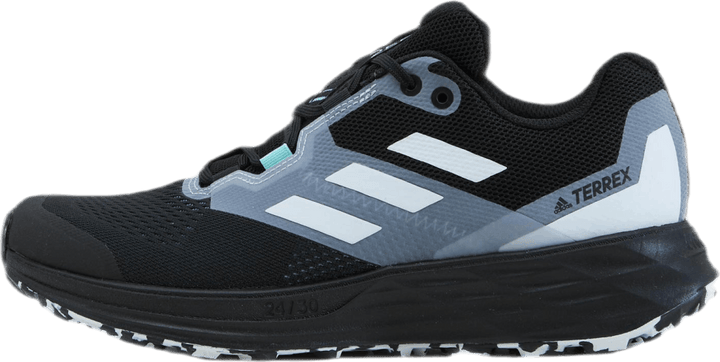 Terrex Two Flow Trail jooksujalatsid Core Black / Crystal White / Clear Mint