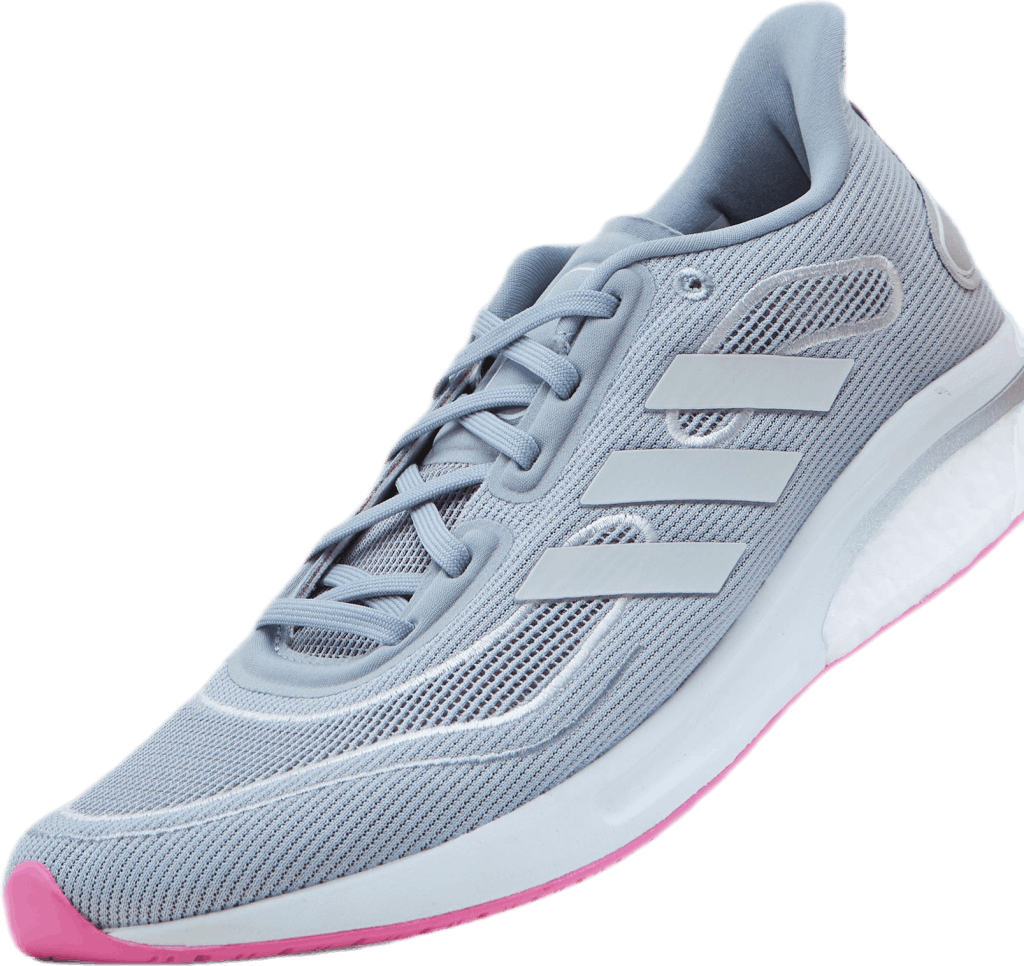 Supernova-kengät Halo Silver / Cloud White / Screaming Pink (huutava vaaleanpunainen)