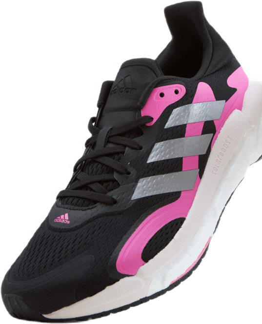 SolarBoost 3 kengät Core musta / huutava vaaleanpunainen / halo hopea