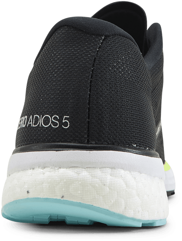 Chaussures Adizero Adios 5 Noir/Argent métallisé/Jaune solaire