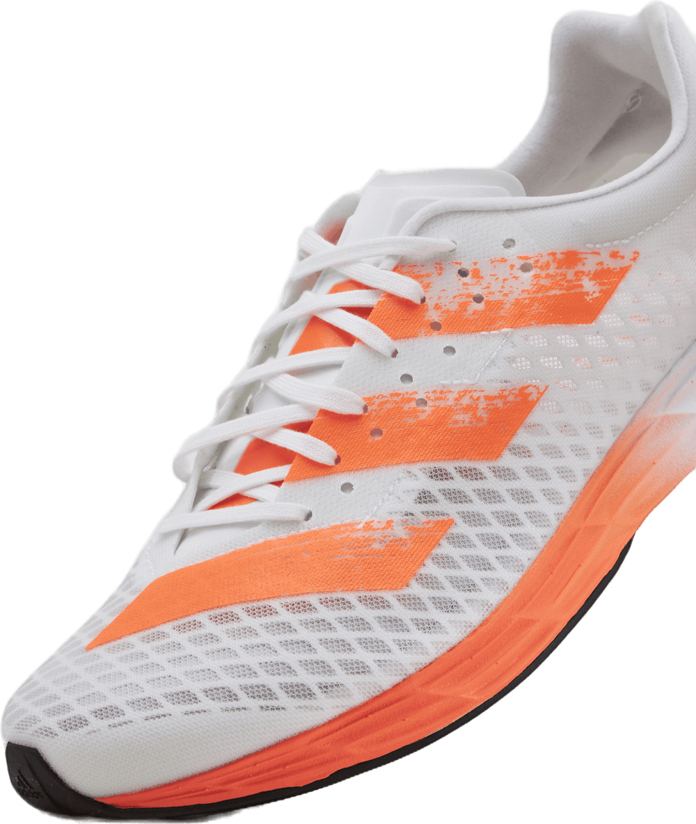 Chaussures Adizero Pro : Blanc nuage / Orange criard / Jaune solaire