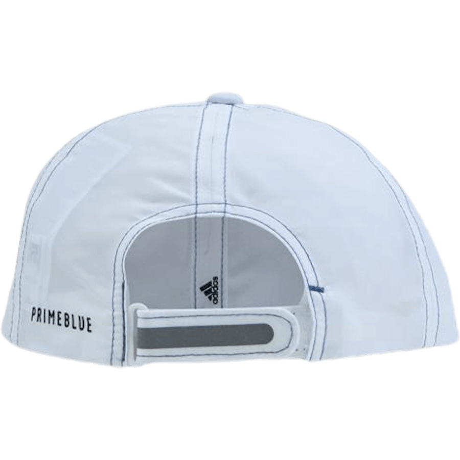 Casquette de course légère Primeblue blanche / bleu marine / bleu marine