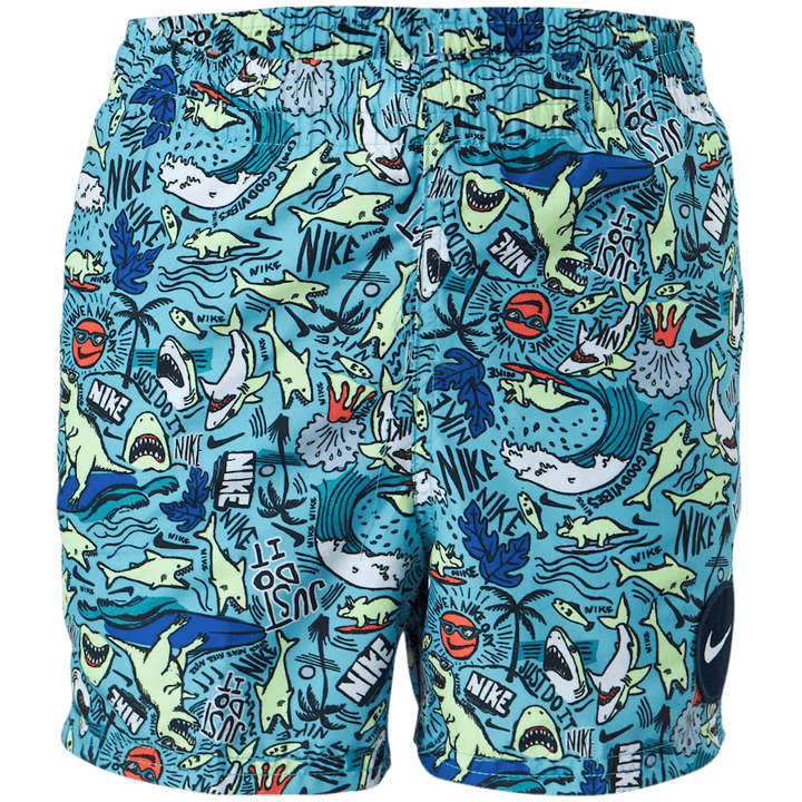 Junior 4" Volley kurz AOP Blau