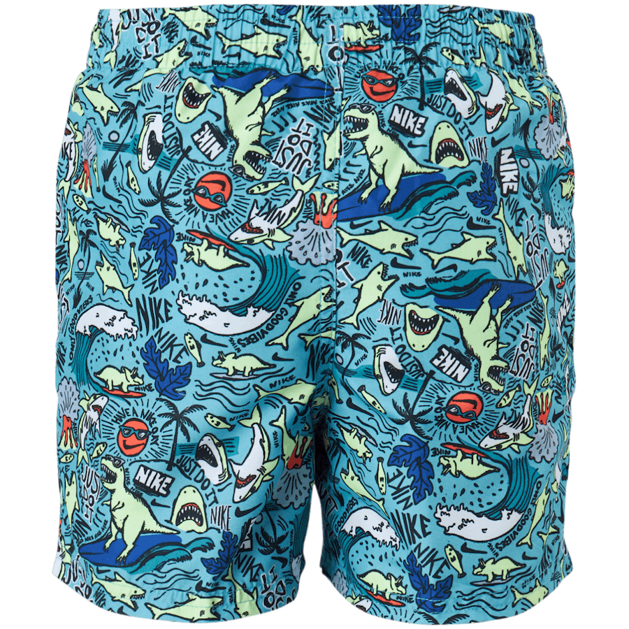 Junior 4" Volley kurz AOP Blau