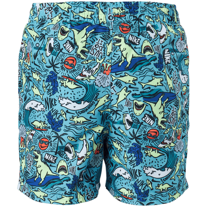 Junior 4" Volley kurz AOP Blau
