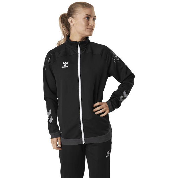Poly Zip Jacket Svart