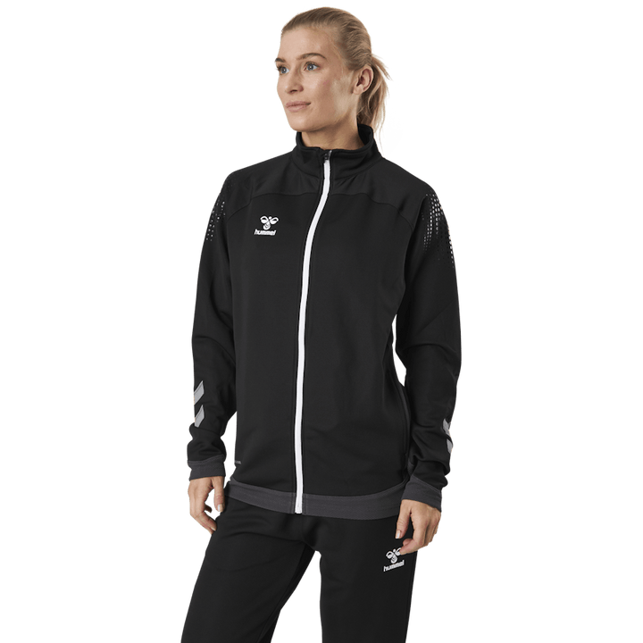 Poly Zip Jacket Svart