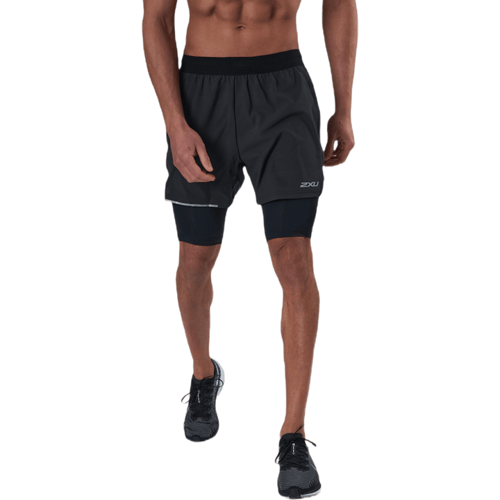 Aero 2-In-1 5" shorts sort/sølv