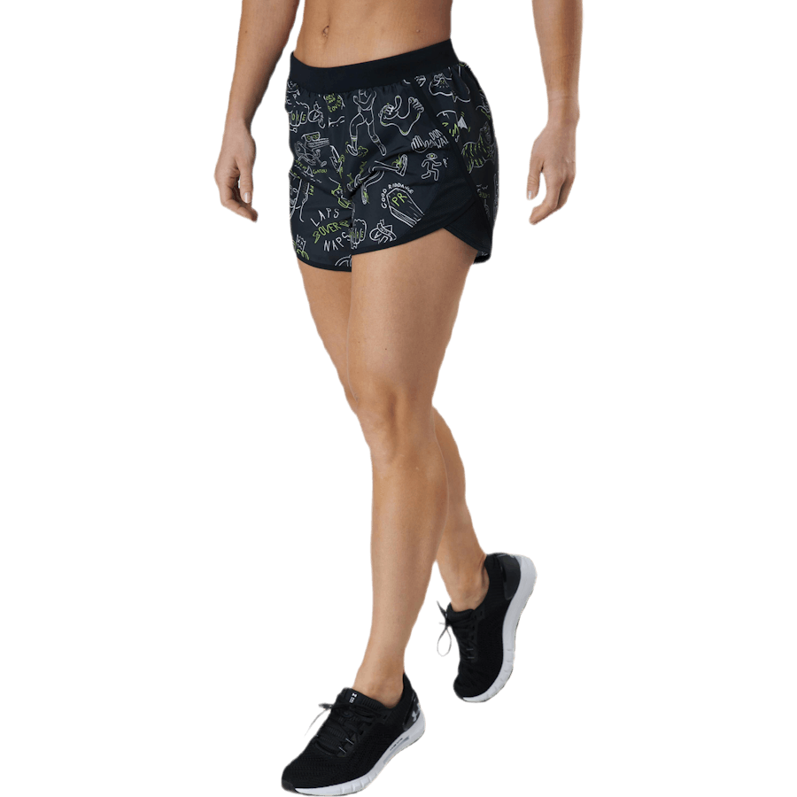 Run Ur Face Off Short Preto