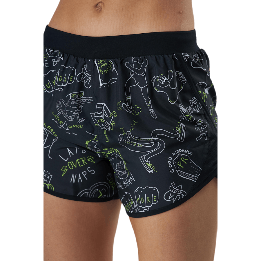 Run Ur Face Off Short Preto