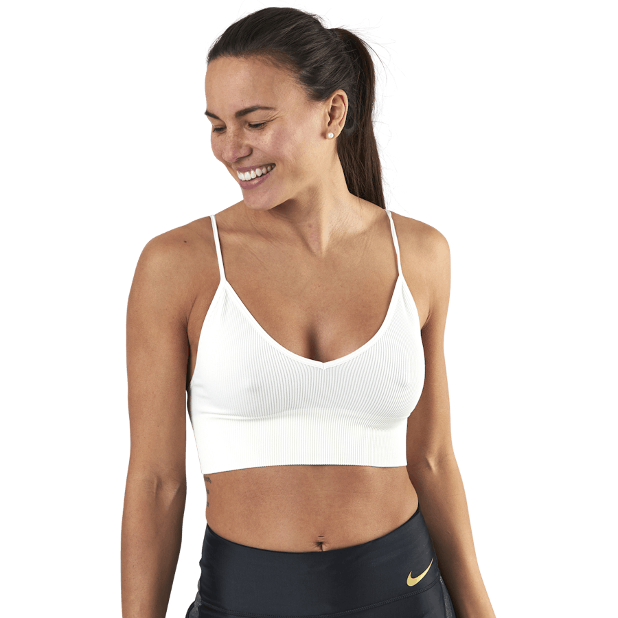 Vicky Rib Seamless V-Neck Top White