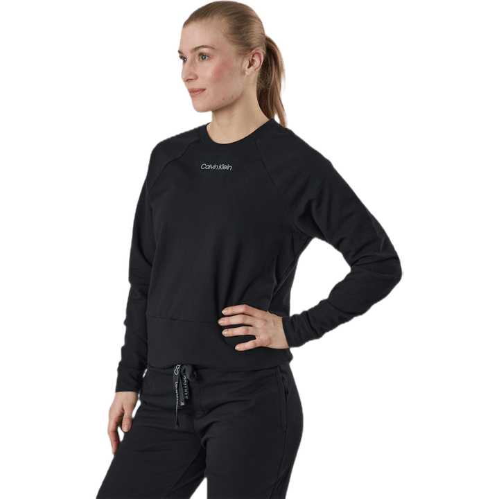 Eco Cotton L/S Sweatshirt Schwarz