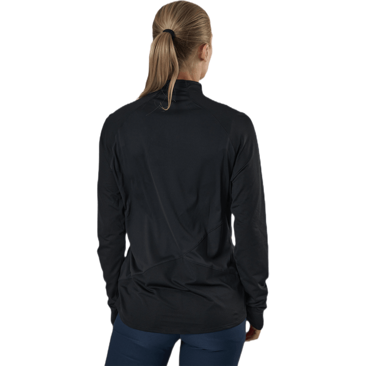 Mesh 1/4 Zip Schwarz