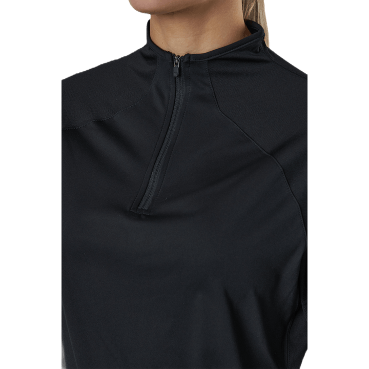 Mesh 1/4 Zip Schwarz
