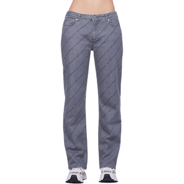 Jean droit gris