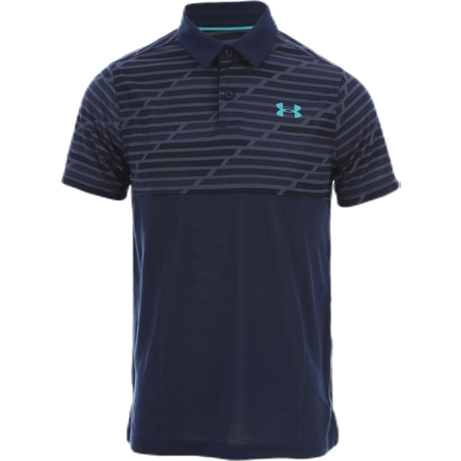 Threadborne Blocked Polo Blau/Gemustert