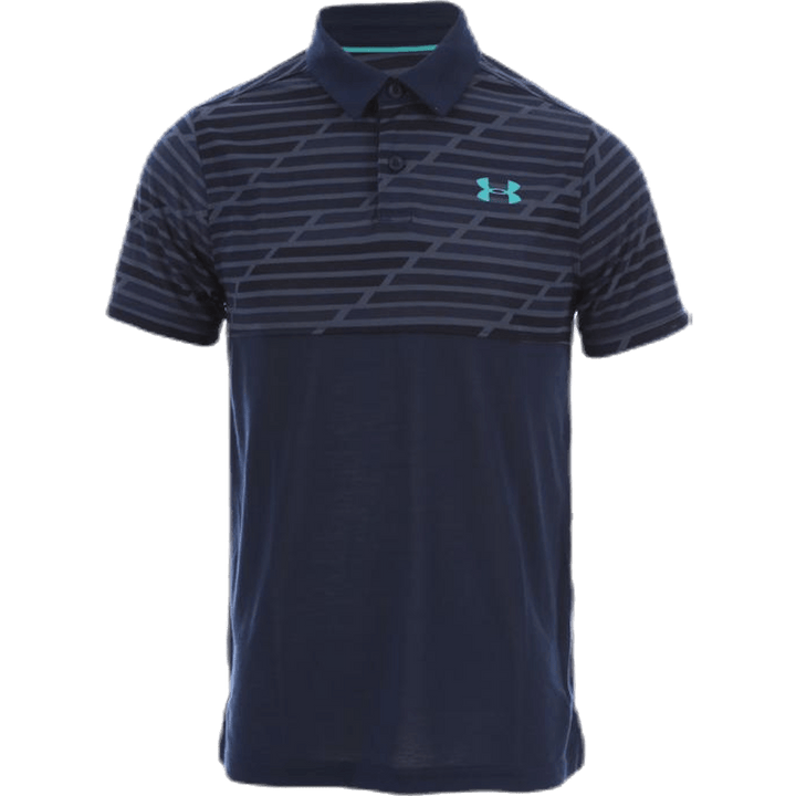 Threadborne Blocked Polo Blau/Gemustert