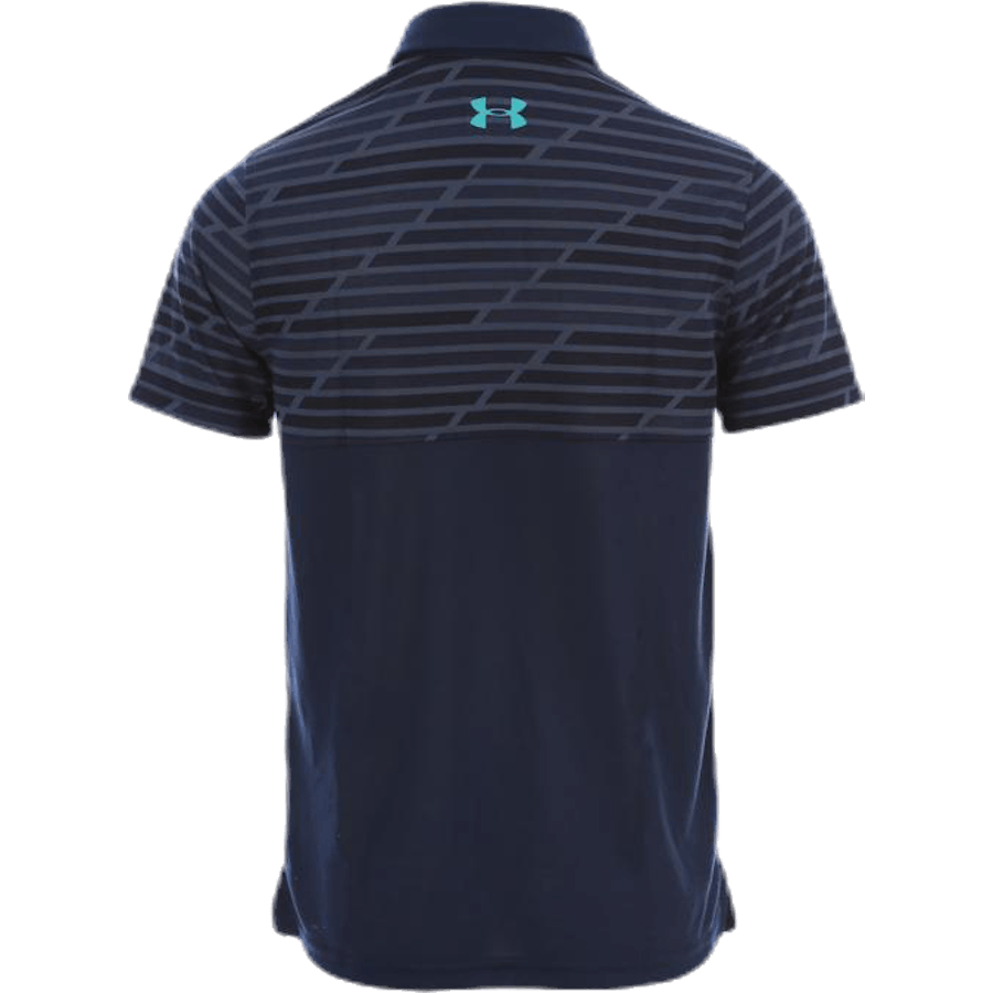 Threadborne Blocked Polo Blau/Gemustert