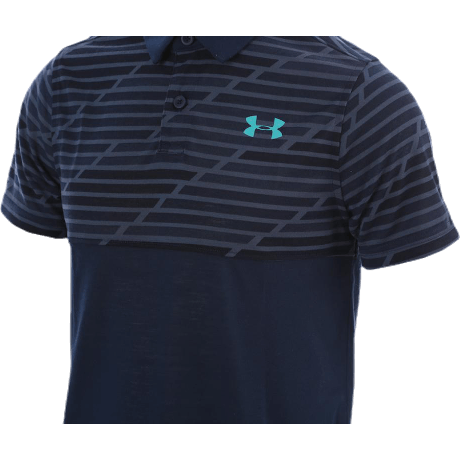 Threadborne Blocked Polo Blau/Gemustert