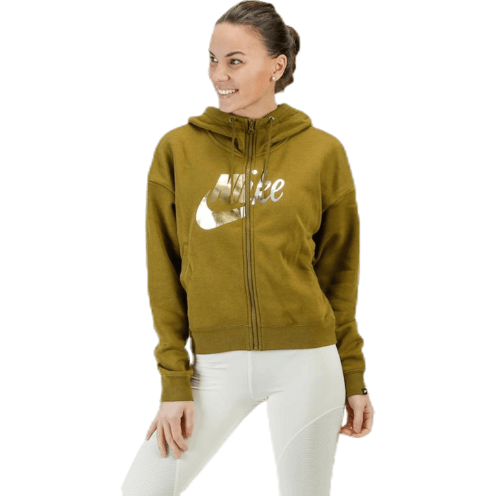 Rally Metallic FZ Hoodie Grön