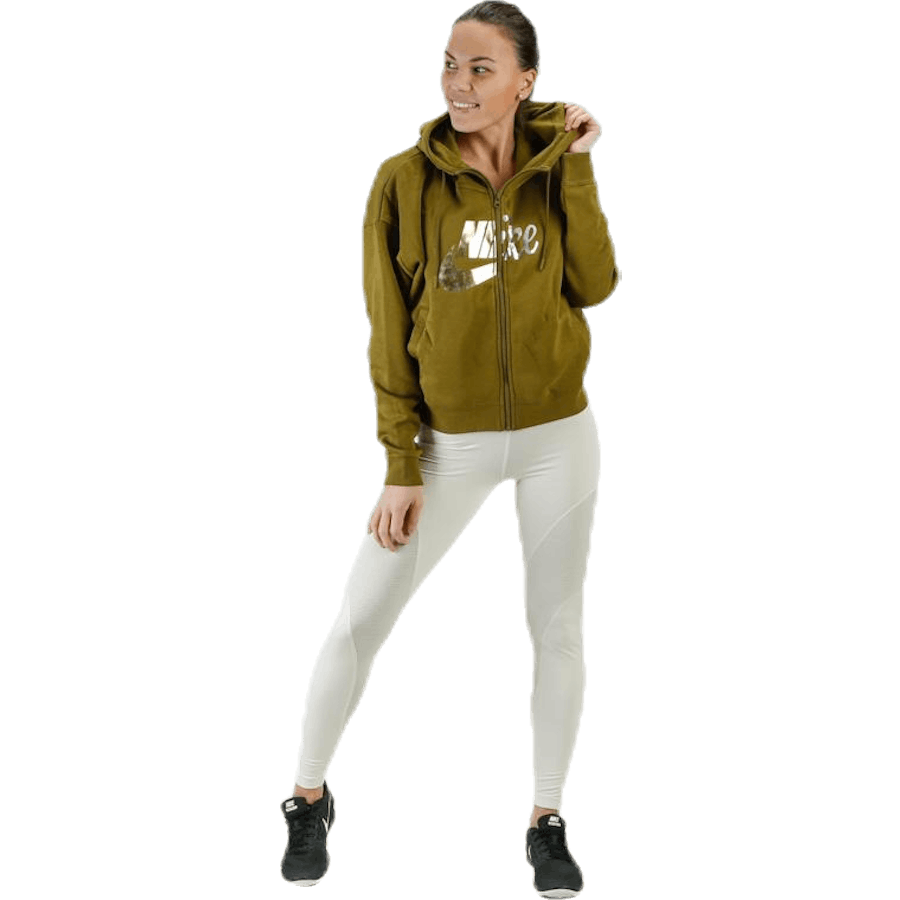 Rally Metallic FZ Hoodie Grön