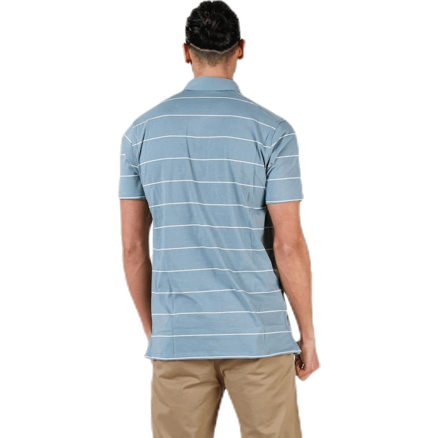 Spieler Gestreiftes Polo Grau