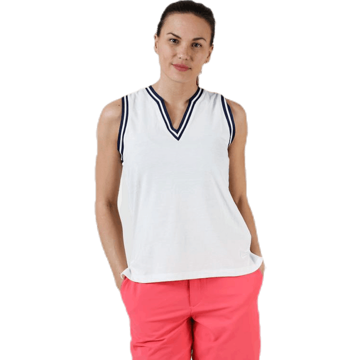 Polo SL KT Burnout Weiß/Beige