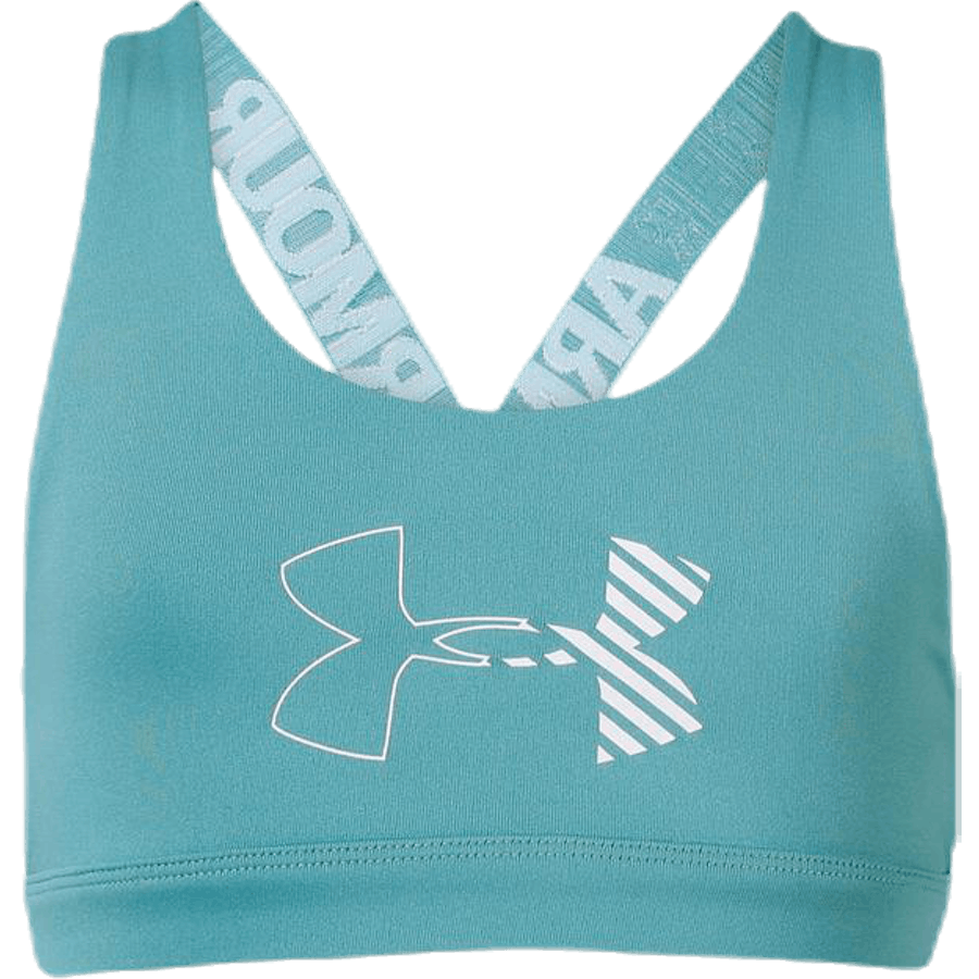 Armour HeatGear Grafik-BH Jugend Blau