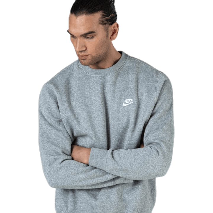 Sportswear Club Fleece Crew DK GROEN HEATHER/WIT