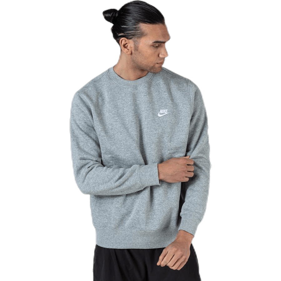 Sportswear Club Fleece Crew DK GROEN HEATHER/WIT