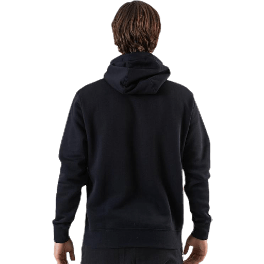 Sweat à capuche zippé Sportswear Club Fleece pour homme, noir/noir/blanc