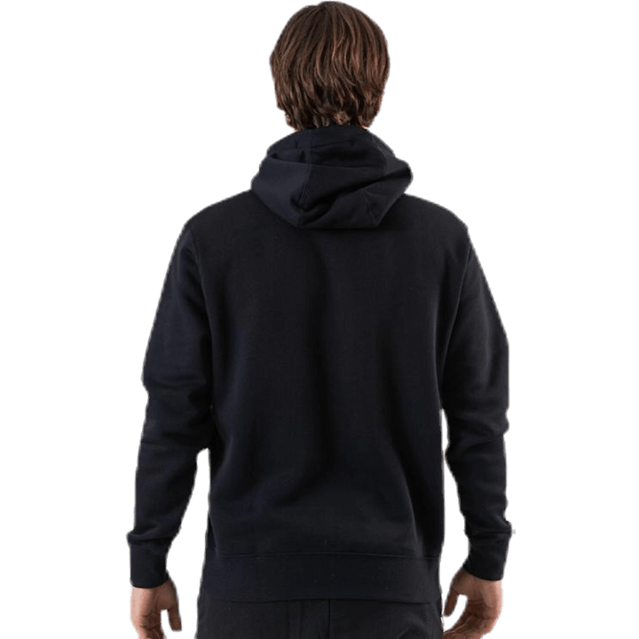 Sweat à capuche zippé Sportswear Club Fleece pour homme, noir/noir/blanc