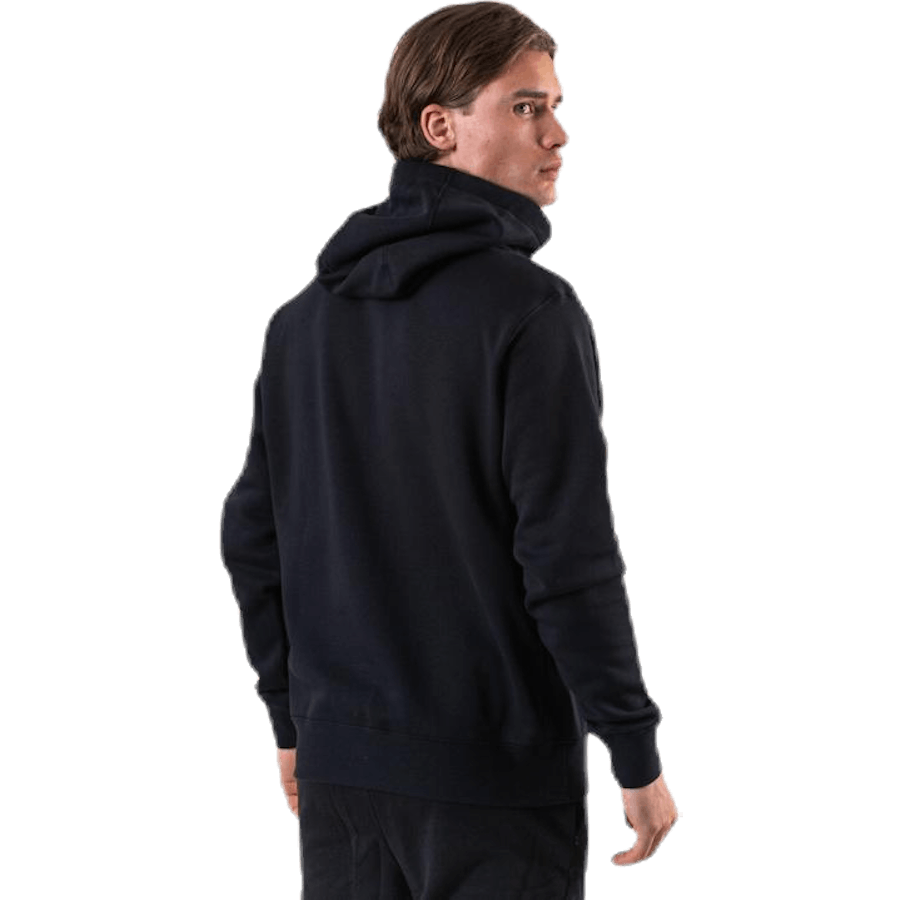 Sweat à capuche zippé Sportswear Club Fleece pour homme, noir/noir/blanc