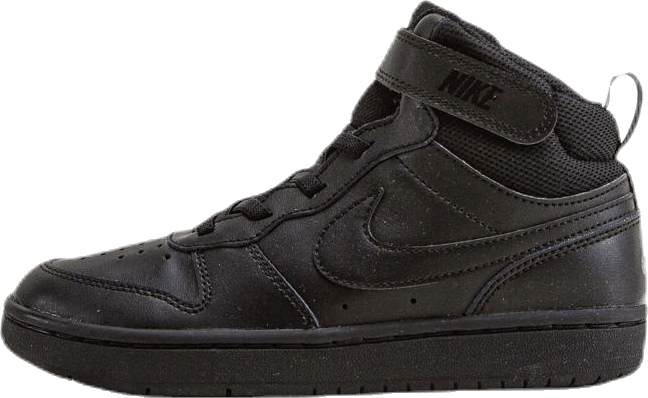 Court Borough Mid 2 skor för små barn SVART/BLACK-BLACK