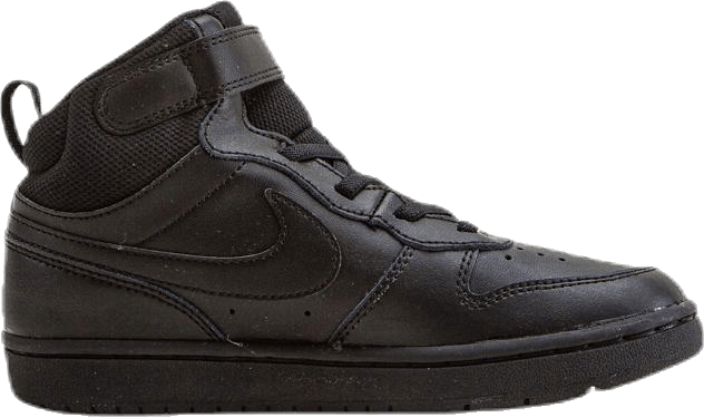 Court Borough Mid 2 skor för små barn SVART/BLACK-BLACK