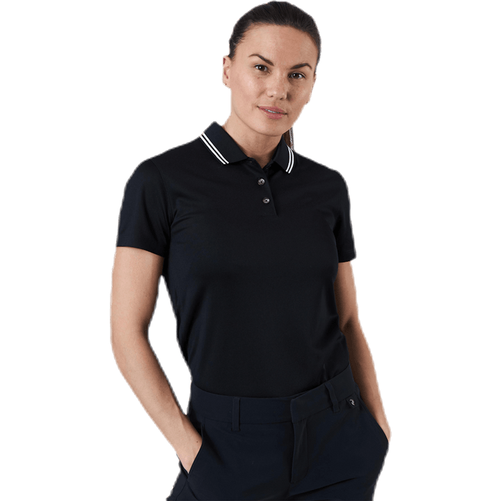 Victory Golf Polo Black