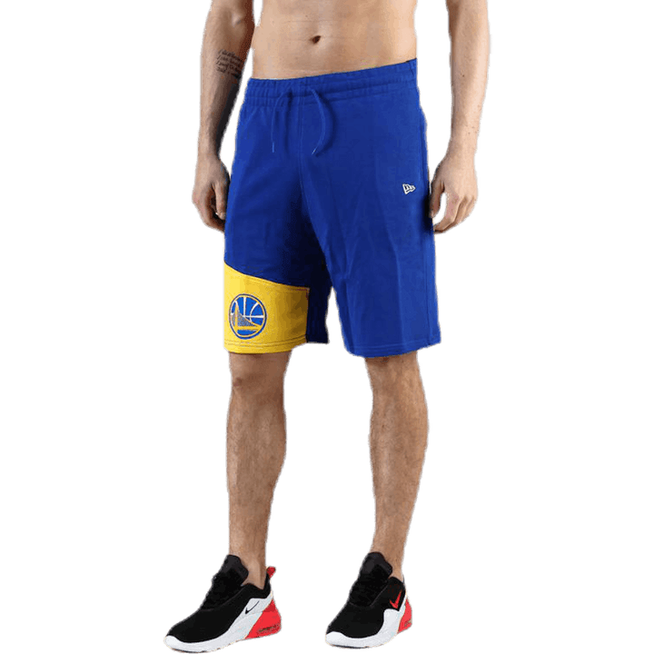 Pantaloncini a blocchi blu/giallo