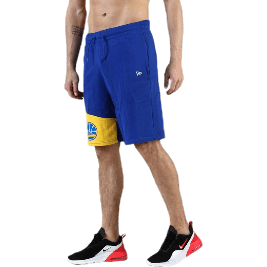 Pantaloncini a blocchi blu/giallo