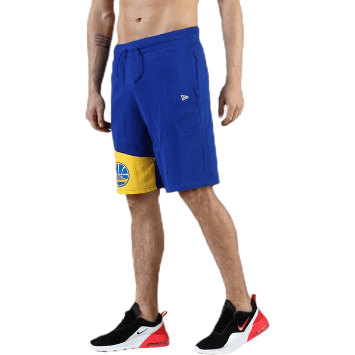 Pantaloncini a blocchi blu/giallo