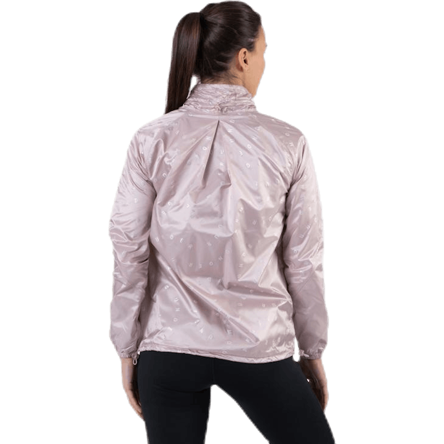 Casaco Iridescente Tecido Athlete Recovery Rosa