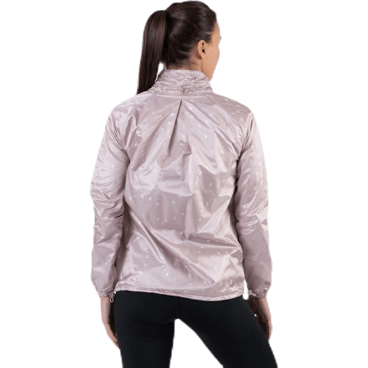 Casaco Iridescente Tecido Athlete Recovery Rosa